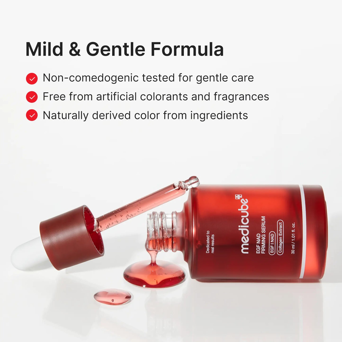 NAD+ EGF Firming Serum | NAD+, EGF, Collagen Extract, Anti-aging, Plumping, Radiance Boosting Serum | Cares for Look of Fine Lines, Skin Elasticity & Firmness For Youthful-looking Skin (30ml / 1.01 fl. oz.)