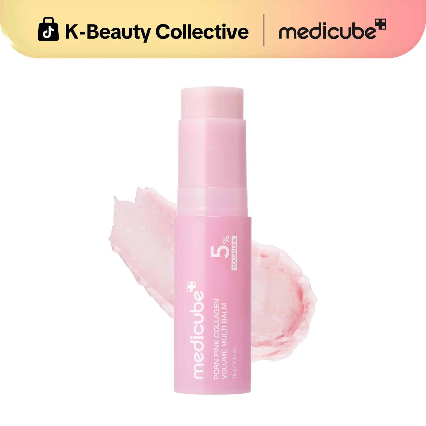 PDRN Pink Collagen Volume Multi Balm | All In One Volufiline, PDRN, NAD Stick for Youthful-Looking, Helping Look of Fine Lines, Firming Care, Anti-Aging Care | For Under-Eyes, Neck, Forehead, Smile Lines, Lip Care | Korean Skincare