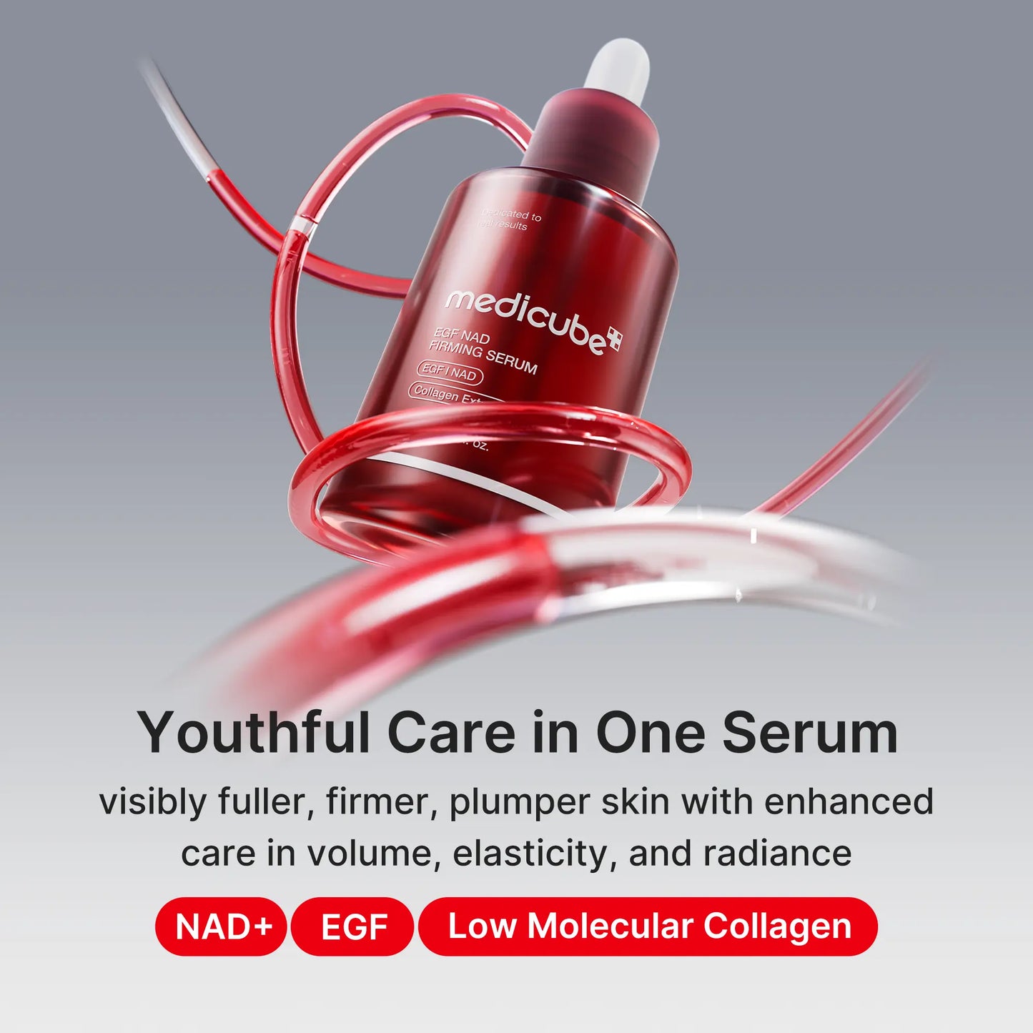 NAD+ EGF Firming Serum | NAD+, EGF, Collagen Extract, Anti-aging, Plumping, Radiance Boosting Serum | Cares for Look of Fine Lines, Skin Elasticity & Firmness For Youthful-looking Skin (30ml / 1.01 fl. oz.)