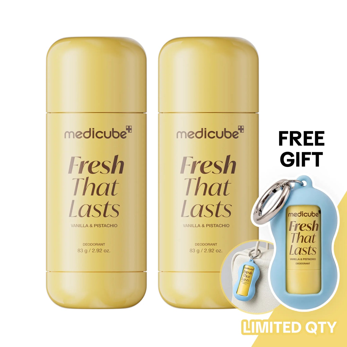 Deodorant Vanilla & Pistachio Fresh That Lasts | 24 Hour Odor Control, No Aluminum, Baking Soda, Parabens, Phthalates, Ethanol | Brightening & Smoothing for Dark Underarms with Kojic Acid & Turmeric | Korean Skincare, K-Beauty