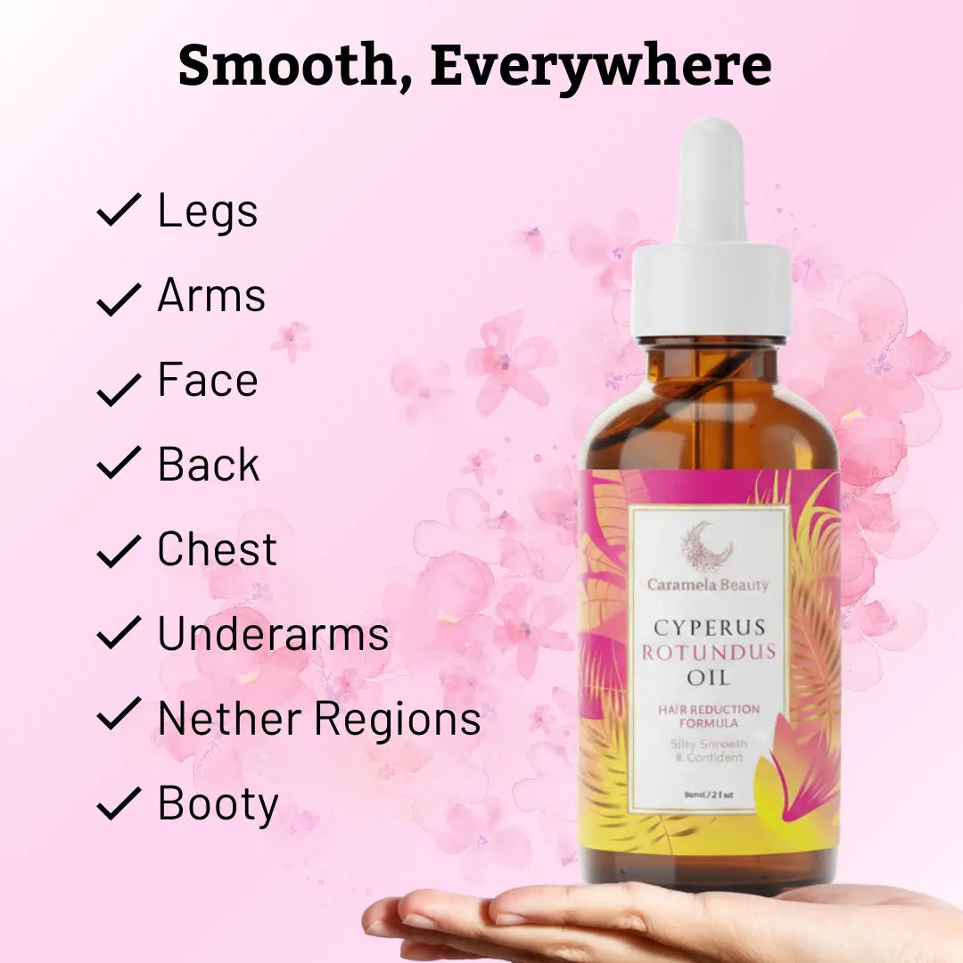 Cyperus Rotundus Oil for Natural Hair Reduction - 60ml/2oz