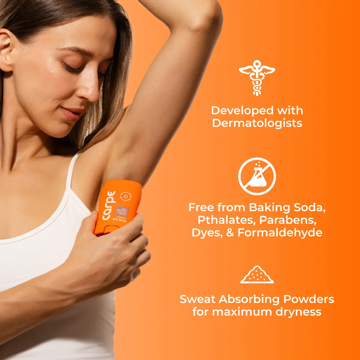 Deodorant Antiperspirant - 100Hr Clinically Tested Sweat & Odor Control - No Baking Soda, Parabens, or Phthalates - Reduce Odor Causing Bacteria - Nourishes Skin