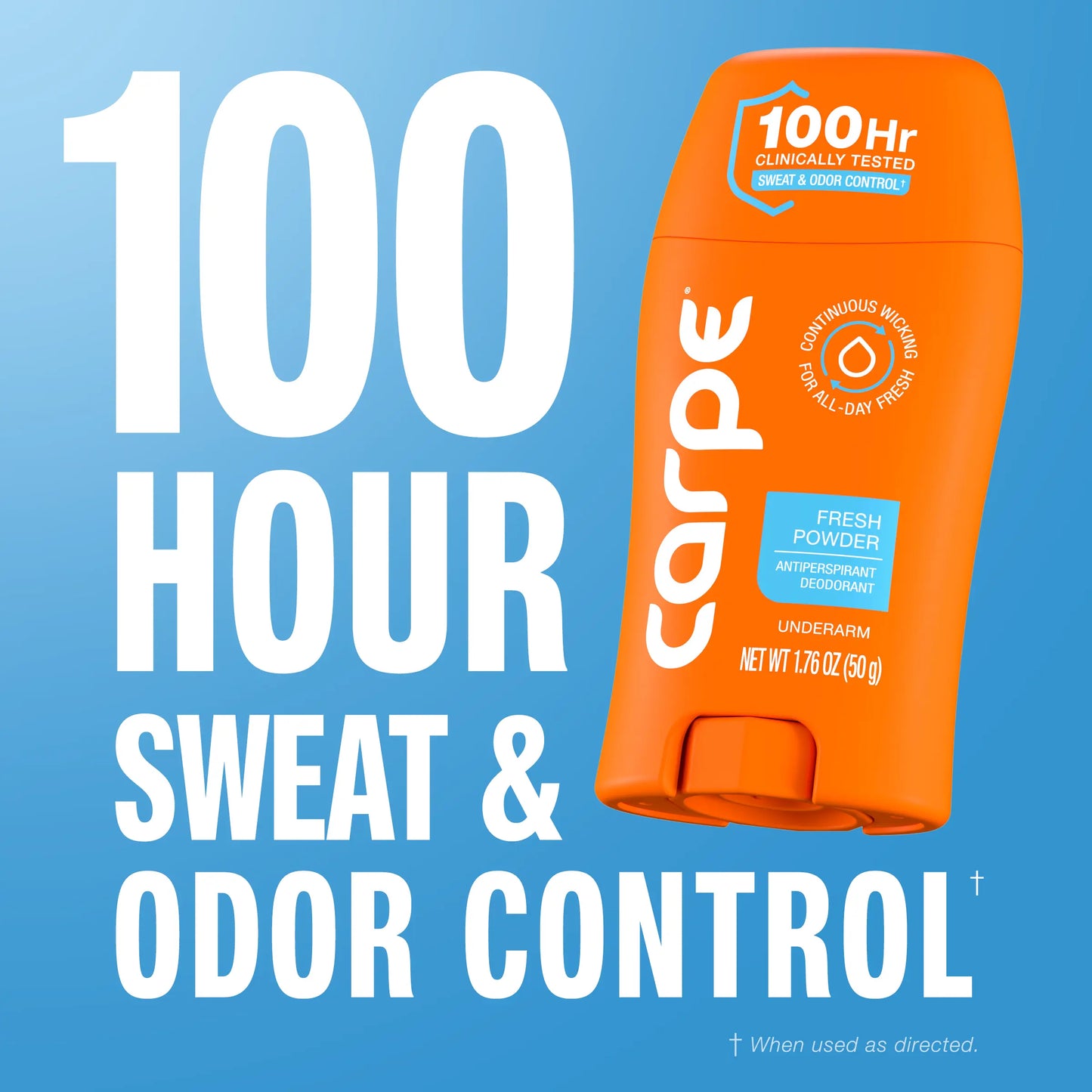 Deodorant Antiperspirant - 100Hr Clinically Tested Sweat & Odor Control - No Baking Soda, Parabens, or Phthalates - Reduce Odor Causing Bacteria - Nourishes Skin